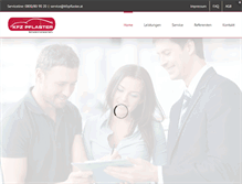 Tablet Screenshot of kfzpflaster.at